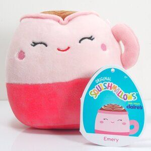 Claire’s SQUISHMALLOW Plush 5” EMERY the Hot Chocolate Cappuccino Coffee